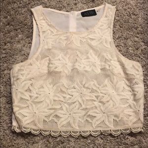 Lace crop top